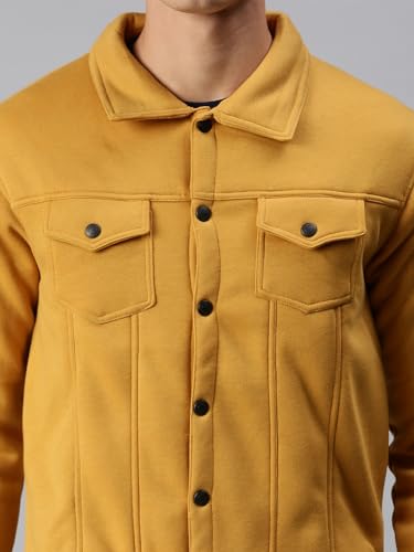 Image of SHOWOFFFF Men Solid Pullover Sweatshirt | High Neck Full Sleeves Cotton Sweatshirt's for Mens | Slim Fit Regular Length Sweatshirts for Men's
