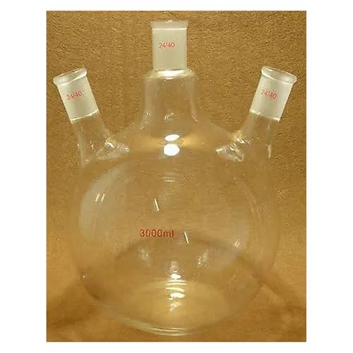 Flacon de laboratoire en verre 3 cols 24/40 stable pour éviter les chutes