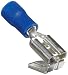 Morris Products 12014 Piggy Back Disconnect, Vinyl Insulated, Blue, 16-14 Wire Size, 0.032"X0.250" NEMA Tab (Pack of 100)