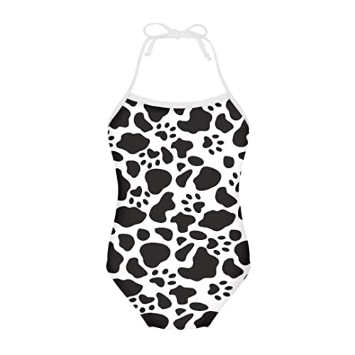 Image of Pinupub Girls One Piece Swimsuit Off Shoulder Halter Neck Cute Fashion Hawaiian Tropical Bathing Suit