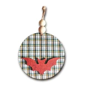 Chalk My Theme Wooden 3D Flying Bat Tree, Door, or Wall Hanging Halloween and Christmas Decorations Item| Halloween…