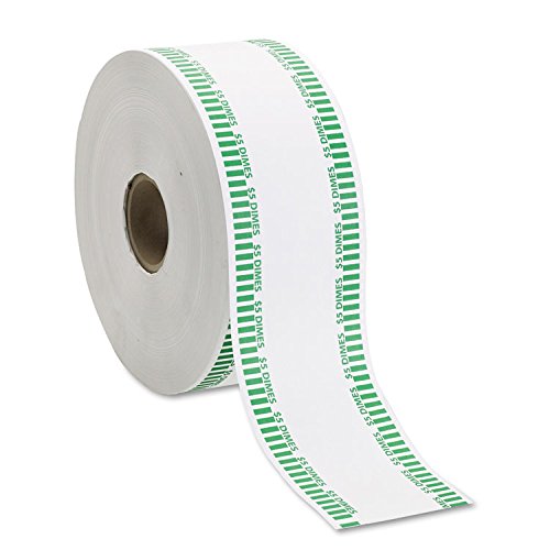 MMF Industries Products - MMF Industries - Automatic Coin Flat Wrapper Rolls, Dimes, $5, 1900 Wrappers Roll - Sold As 1 Roll - Can be used in most automatic counting and wrapping machines. - Color coded. -