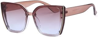 Women's Oversized Cat Eye Sunglasses, Vintage Large Frame with UV400 Protection for Driving & Outdoor