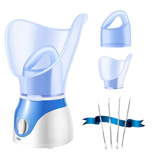 Facial Steamer, Fenitrany Sicy 2022 New Nano Ionic Face Facial Steamer Warm Mist Humidifier Atomizer Humidifier Moisturizing Face Spa Steamer