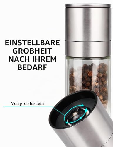Foto von YC Kitchen Salz und Pfeffermühle, Salzmühle nachfüllbar(1 Stück)