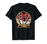 Alien Vs Predator Three Predators Fighting Big Retro Poster T-Shirt