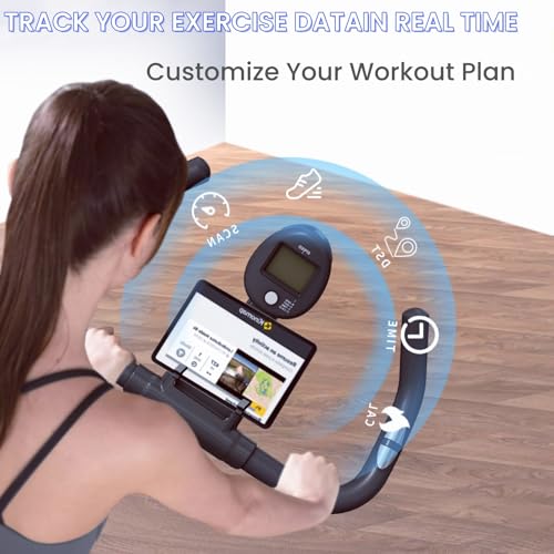 Image of NAYSAYE Exercise Bike, Adjustable Stationary Bikes with Smartphone Mount, Professional Exercise Bike with Digital Pulse Display for Home and Office