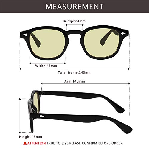 Image of Bestum Inspired Square Sunglasses With Rivets Tinted Lens UV400