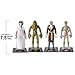 WARNER BROS PICTURES Halloween Collectible Figures Set - Universal Monsters 4-Pack Figures: Bride of Frankenstein, Creature, Invisible Man, Mummy Plus More | 7
