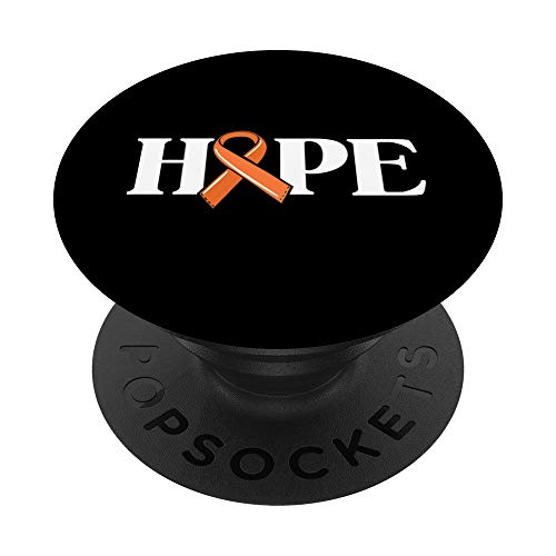 Leukemia Cancer Awareness Items Cancer Hope Orange Ribbon - PopSockets Ausziehbarer Sockel und Griff für Smartphones und Tablets