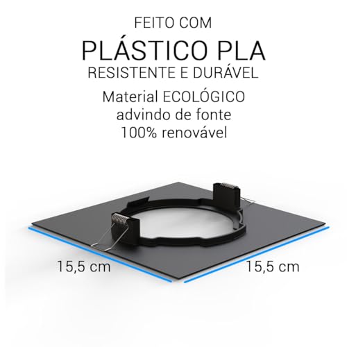 Suporte P/Alexa Echo Pop De Embutir No Teto Gesso Quadrado