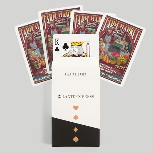 Baraja de Cartas Poker Lantern Press Bakersfield California miniatura 6