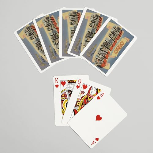 Lantern Press naipes Poker Greetings Cleveland miniatura 7