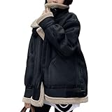 manteau fausse fourrure qui tient chaud Le forfait comprend: 1 x Blouson pour Femme. La couleur simple et unie s'accorde avec n'importe quelle tenue, offrant à la fois luxe et confort