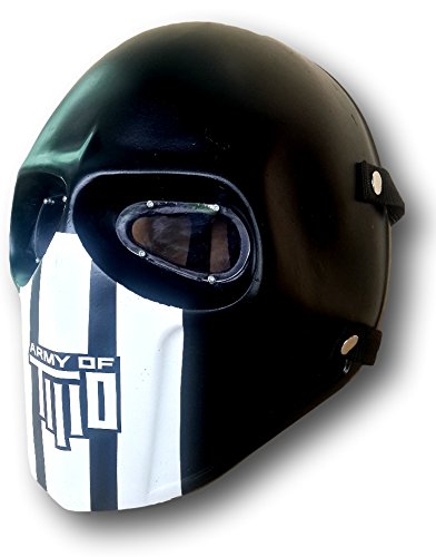 INVADER KING ARMY OF TWO MASK PAINTBALL AIRSOFT HELMET BB GUN HALLOWEEN DARK ARMY