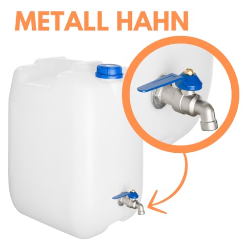 Bidon d'eau potable 30 l avec robinet pour stocker sans fuite - 4