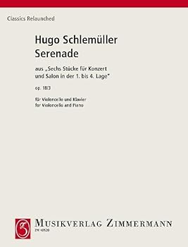 Sheet music Serenade: from "Six Pieces for Concert and Salon in the 1st to the 4th position". op. 18/3. cello and piano. [German] Book