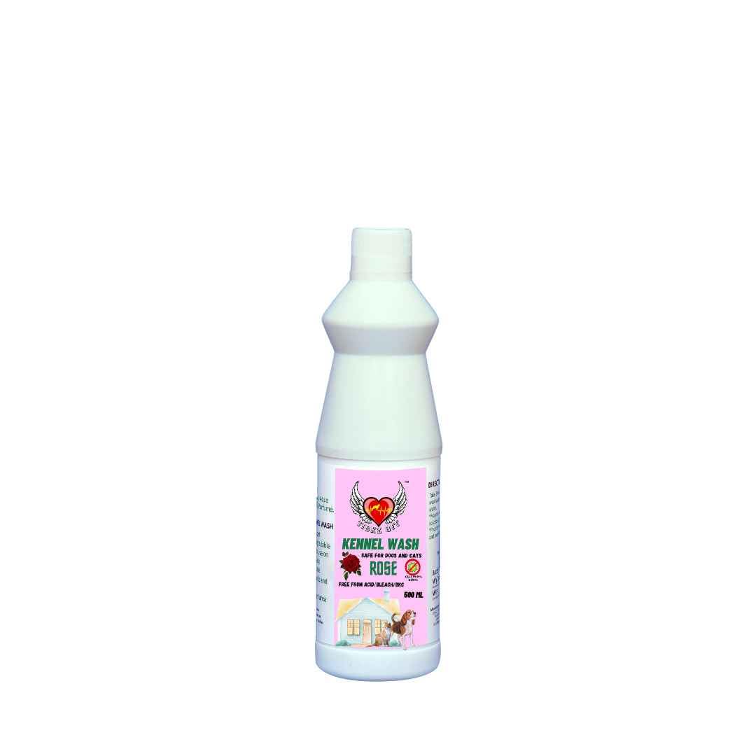Kennel wash | tickzoff.com | To disinfect house | To removes bad odor in house caused by pets (Rose, 500ml)