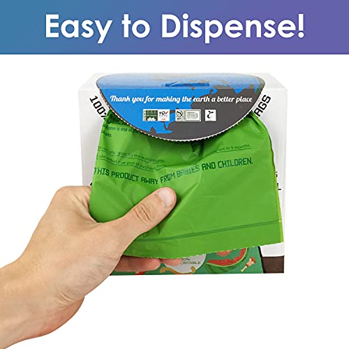 Cacus 100% Compostable Trash Bags, 3 Gallon/11.4 Liter, 100 Count, Extra Thick 0.71 Mils, Biodegradable Trash Bags, Food Waste Bags, Us Bpi And Europe Ok Compost Home Certified #TOP1