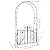 vidaXL Garden Arch, Garden Trellis for Climbing Plants Flower, Iron Arbor for Backyard Patio Lawn, Outdoor Plant Support Archway, Black