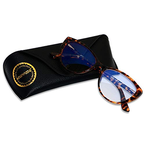 Image of ANDWOOD Blue Light Blocking Glasses Women Bluelight Blocker Computer Cateye Clear Cat Eye Eyeglasses Frame AR003