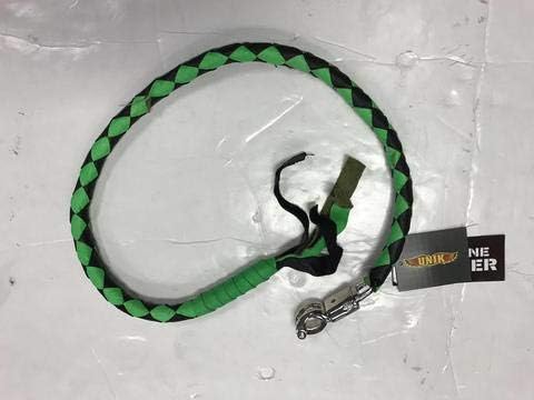 Black Green Biker Get Back Whips