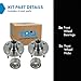 TRQ 2 Piece Front Wheel Bearing & Hub Assembly Set Compatible with 2000-2010 Hyundai Accent 2006-2011 Kia Rio Rio5