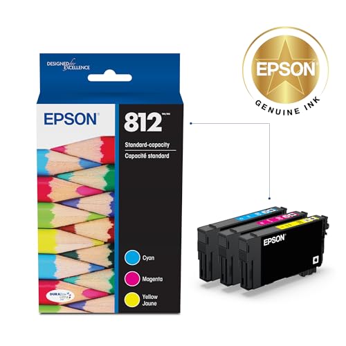 Image of Epson 812 Genuine Ink Standard Capacity 3 Color Combo Pack T812520