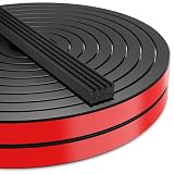 UIOCSSC 26Ft EPDM Rubber Weather Stripping Foam RV Door Seal Self-Adhesive Marine Hatch & RV Door Seal, Automotive Weatherstrip for Enclosed Trailer, Boat, Truck Bed & Home, W:0.625'; H:0.375'
