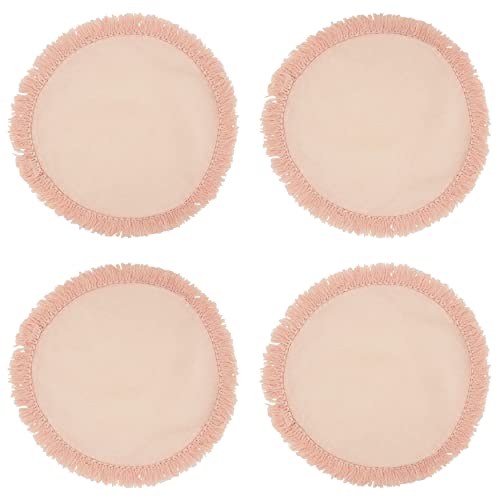 Stonewashed Fringe Placemats (Set of 4) by SARO LIFESTYLE - Image 3