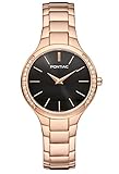 Pontiac pour Femme Analogique Quartz Montre avec Bracelet en Acier Inoxydable P10093