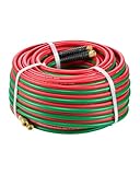 VEVOR Oxygen Acetylene Hose, 1/4-Inch x 100FT Oxy Acetylene Hose with 9/16