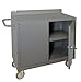 Durham 16 Gauge Welded Steel Mobile Cabinet with Lockable Storage Compartment, 2220-95, 1200 lbs Capacity, 1 Shelf