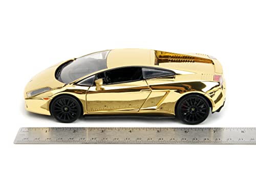 Image of Fast & Furious 1:24 Lamborghini Gallardo Gold Chrome Die-Cast Car, Toys for Kids and Adults