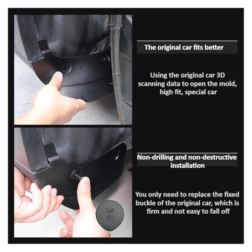 Guardabarros para coche Tesla Model Y Juniper que evitan salpicaduras de arena 6
