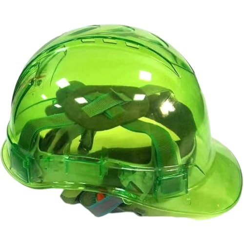 Ymxygz Casco de Seguridad Transparente para construcción, Escalada, montañismo, Casco Protector para Trabajadores, Casco Duro para Exteriores, Gorra de Seguridad para el Lugar de Trabajo.