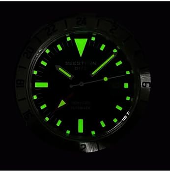 SEESTERN GMT S463自動巻き腕時計 黒 SEESTERN GMT S463自動巻き腕時計 黒