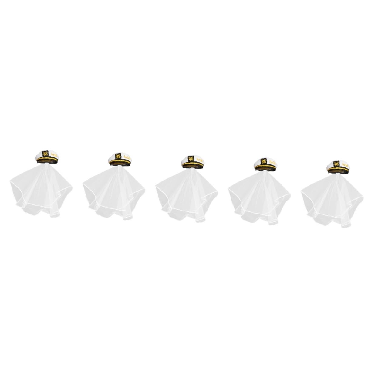 PRETYZOOM 5 Uds Sombrero De Nupcial Sombreros Despedida De Soltera Decoración Con Velo Diadema De Novia Velo Novia De Con De