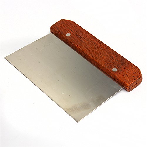 Niks n Bins Dough Scrapper Cutter Stainless Steel / Dough Spatula / Pastry Cutter