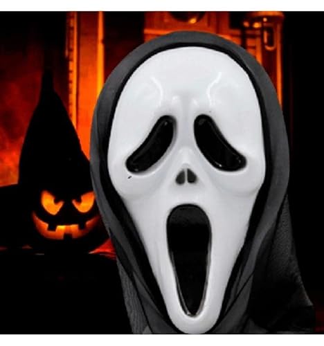 Máscara Assustadora Halloween Com Capuz Pânico Vampiro Bruxa (Pânico)