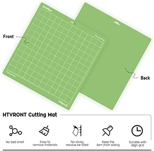 HTVRONT Standard Grip Cutting Mat for Cricut, 3 Pack Cutting Mat 12x12 for Cricut Explore Air 2/Air/One/Maker,Standard Grip Cutting Mats Replacement Accessories for Cricut