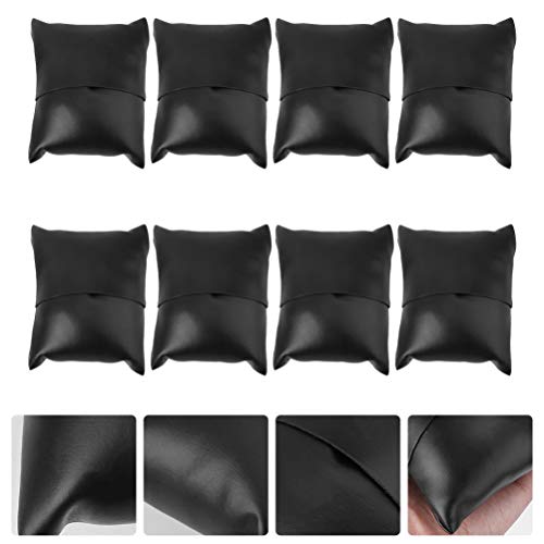 ULTECHNOVO 8Pcs Pu Couro Pulseira Pequena Almofada de Relógio para Relógio Enrolador Caixa de Exibiç