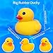 5 Inch 5 Pcs Kalafona Rubber Bathtub Duck/Duckie Waterproof No 'Bebe' No Hole Funny Bath Swimming Pool Toy Without Hole for Kids Birthday Party Favor Home Decor