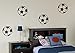 4 x Footballs - Wall Art Decal Sticker boy's bedroom hall living room FREE P&P by PRO CUT GRAPHICS