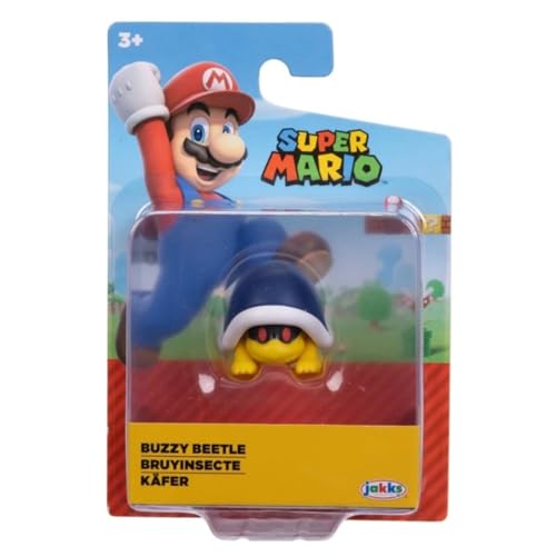 Super Mario World of Nintendo - Mini figura de Escarabajo Buzzy de 2.5 pulgadas
