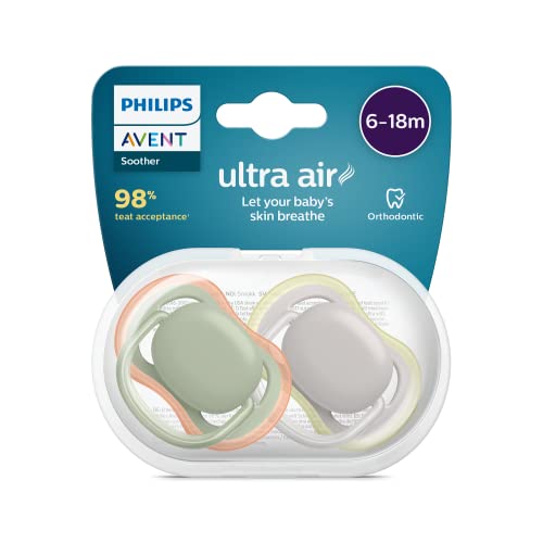 Philips AVENT Ultra Air Schnuller, BPA-freier Schnuller für Babys von 6...