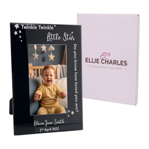 Image of Ellie Charles Personalised Twinkle Little Star Baby Photo Frame