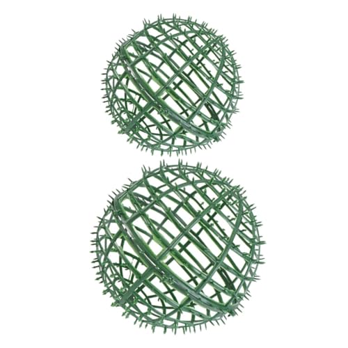 WOFASHPURET 2pcs Flower Arrangement DIY Supplies Grass Ball Support Cage Ball-flower Holder Grass Ball Ornament Rack Plastic Plant Rack Artificial Plant Topiary Ball Support Wedding Balls Rack