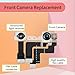 Risidamoy Front Facing Camera Replacement for iPhone 12 Mini Selfie Camera Flex Cable with Structured Light Receiver Replace Transmitter Sensor Connector A2176 A2398 A2399 A2400