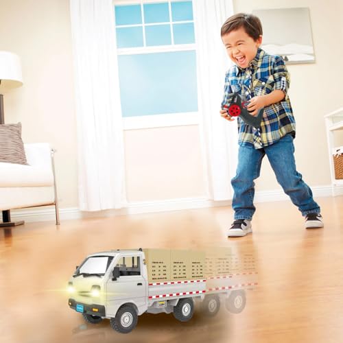 Camion Rc 2,4 GHz avec lumière le cadeau idéal pour anniversaire de fille et garçon